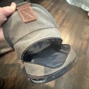 Gray Canvas Men's Bag